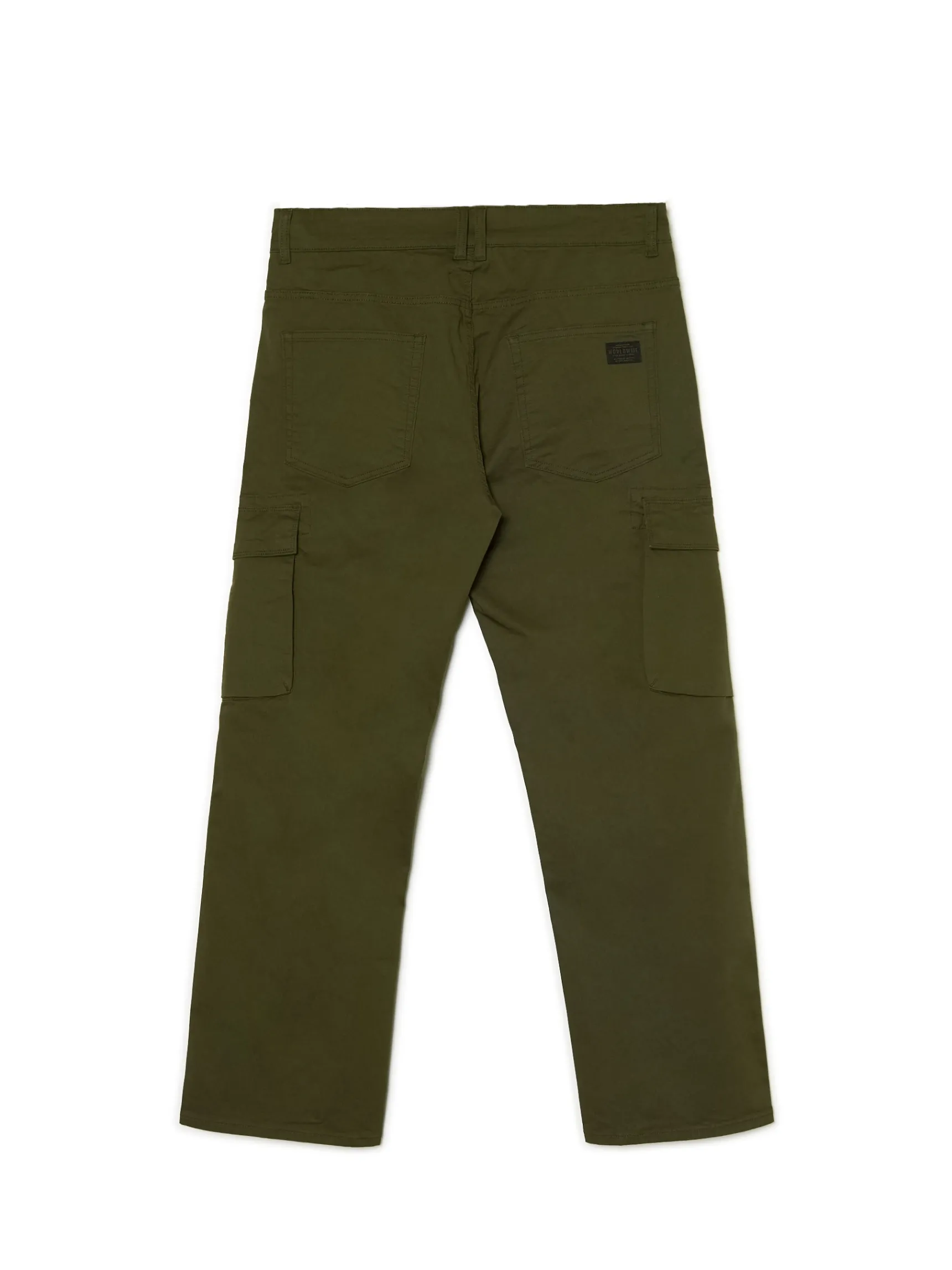 New Cropp Spodnie cargo zielony
