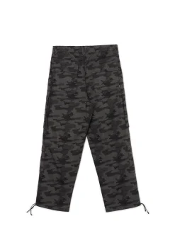 New Cropp Spodnie cargo ze wzorem moro szary
