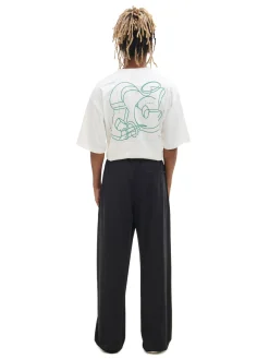 Sale Cropp Spodnie comfort fit z efektownymi rozcięciami czarny