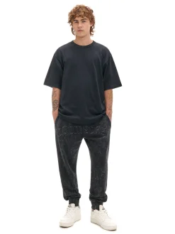 Fashion Cropp Spodnie joggery regular z napisem szary