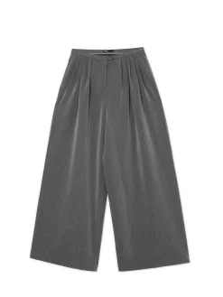 Online Cropp Spodnie wide leg szary
