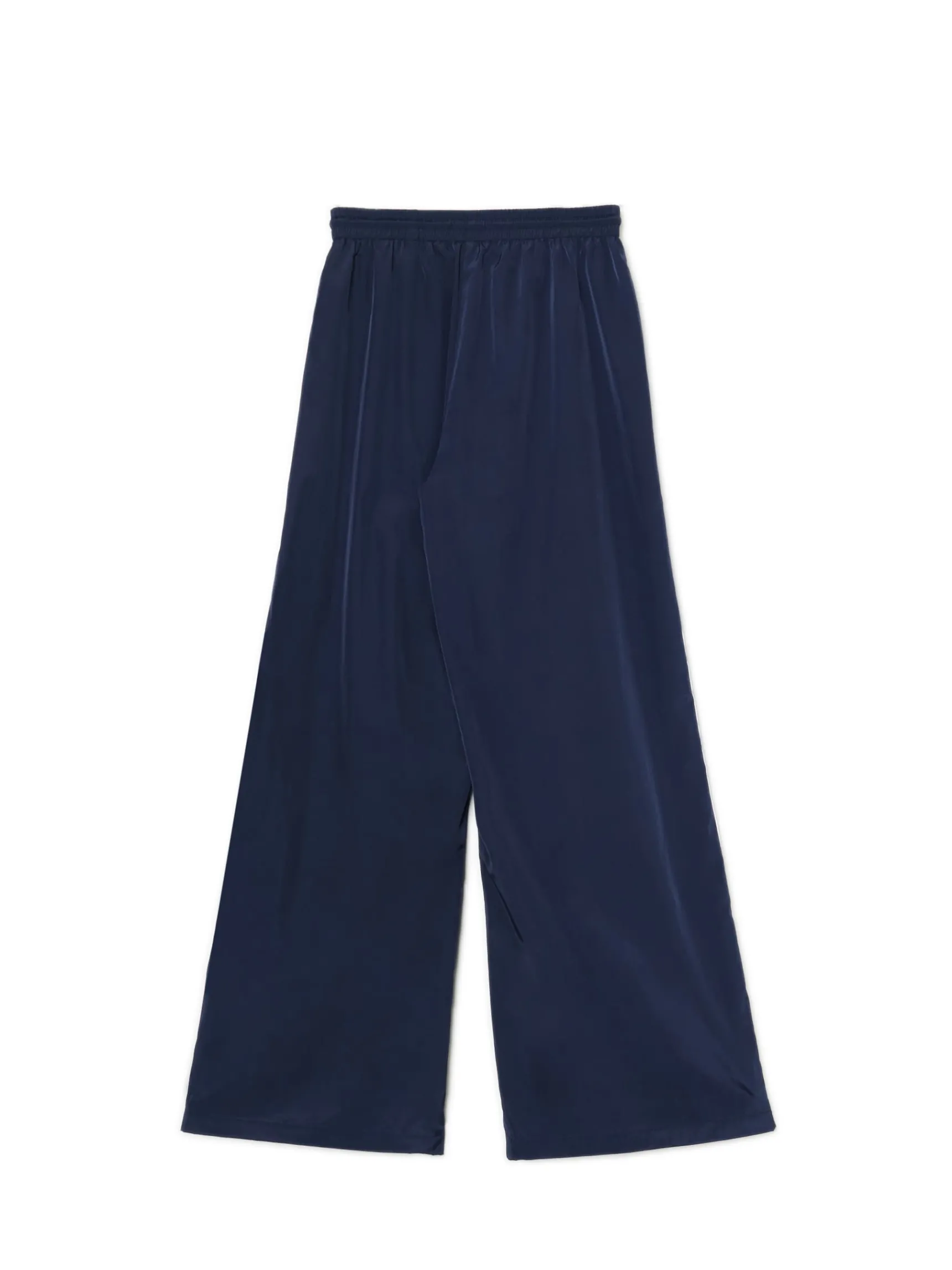 New Cropp Spodnie wide leg z lampasami granatowy
