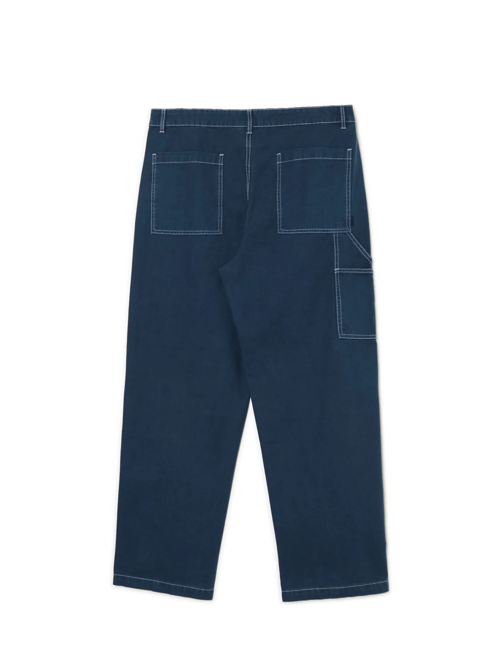 Clearance Cropp Spodnie z białymi przeszyciami surowygranatowy
