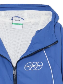 Fashion Cropp Sportowa kurtka z kapturem granatowy