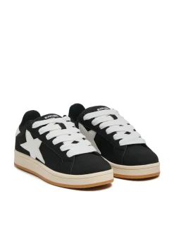 Fashion Cropp Sportowe sneakersy z motywem gwiazdy czarny