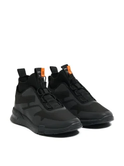 Fashion Cropp Sportowe sneakersy z wysoką cholewką czarny