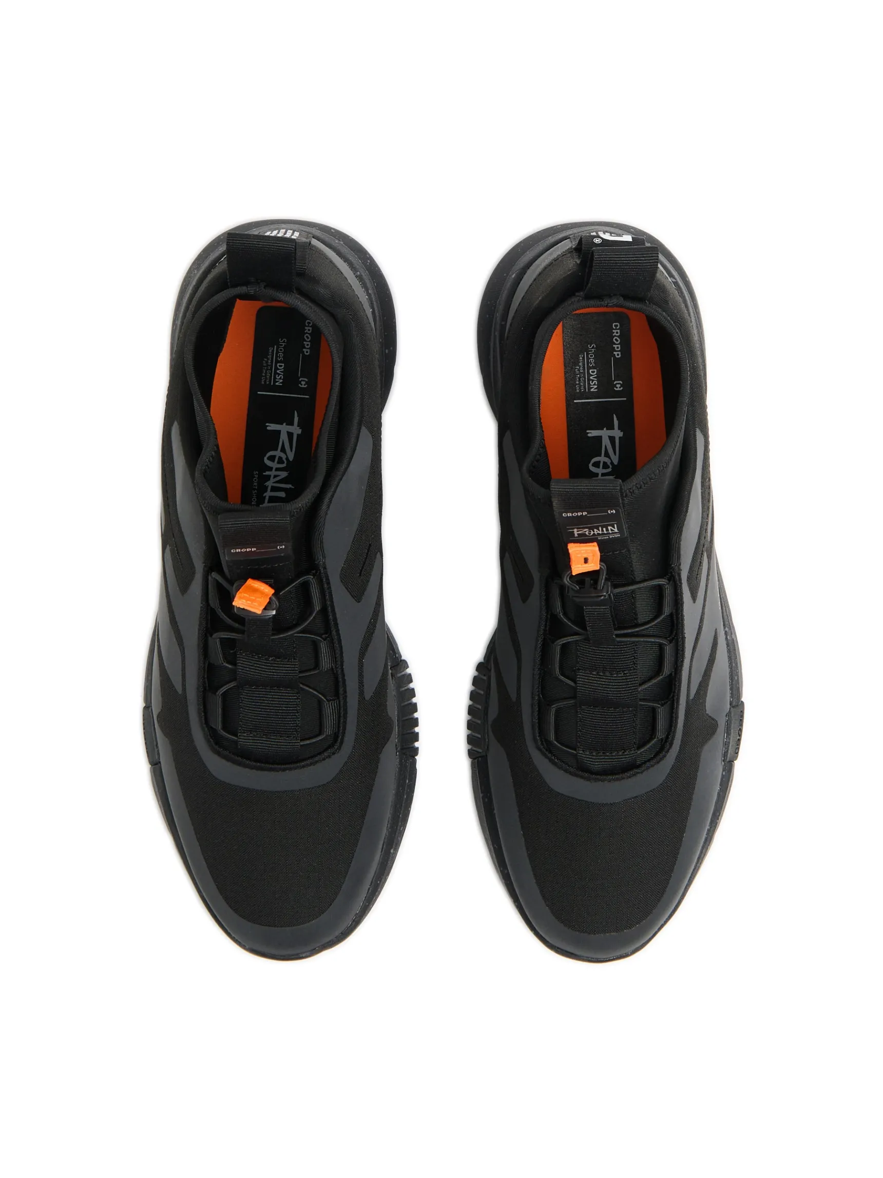 Fashion Cropp Sportowe sneakersy z wysoką cholewką czarny