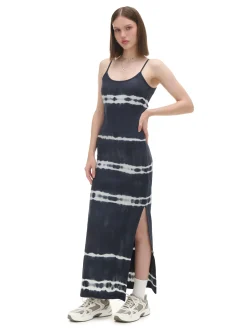 Sale Cropp Sukienka maxi z kontrastowym nadrukiem czarny