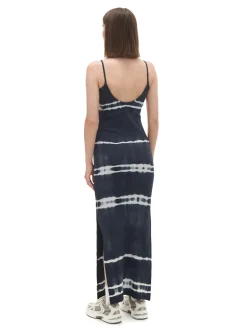 Sale Cropp Sukienka maxi z kontrastowym nadrukiem czarny