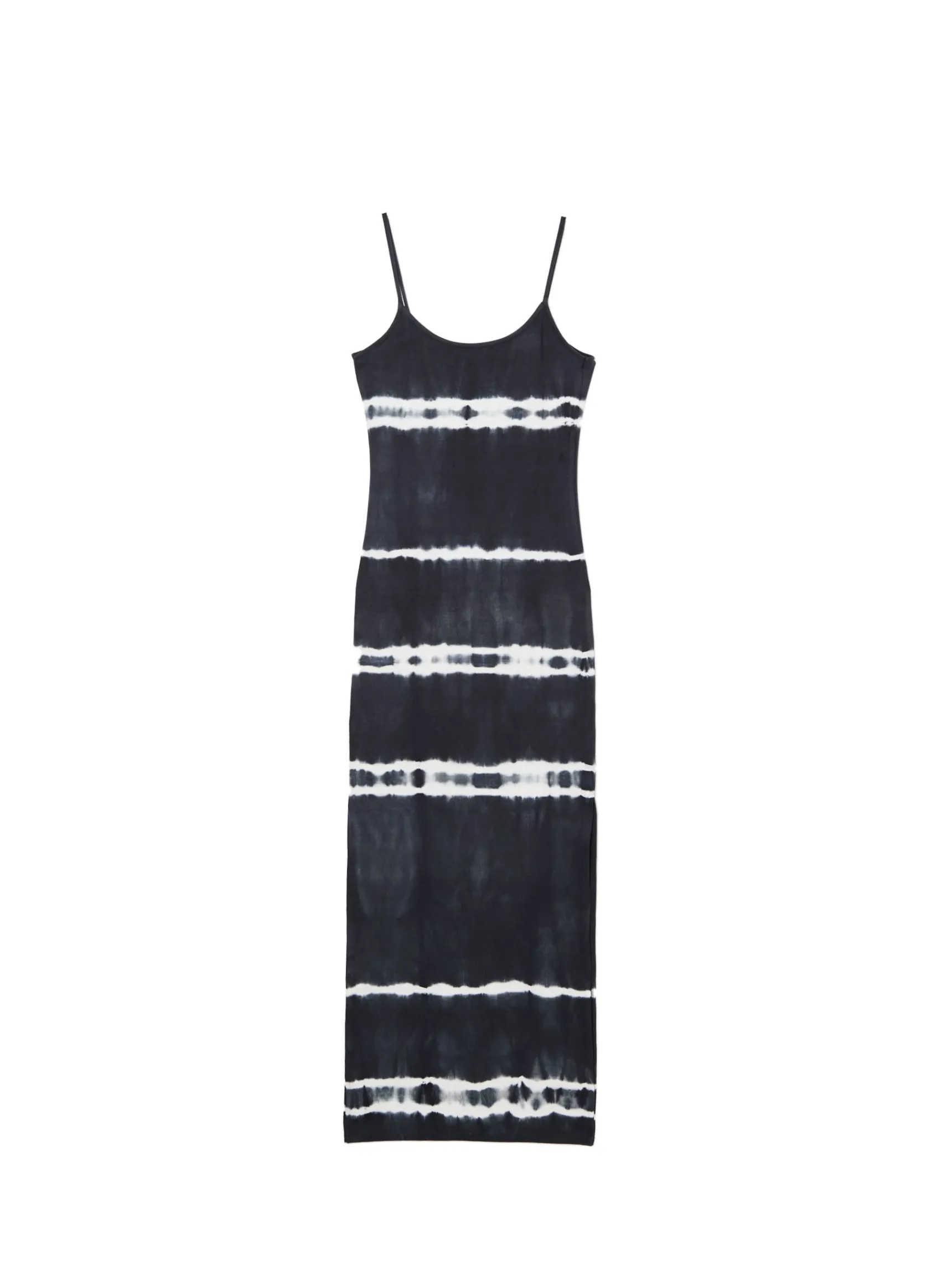 Sale Cropp Sukienka maxi z kontrastowym nadrukiem czarny