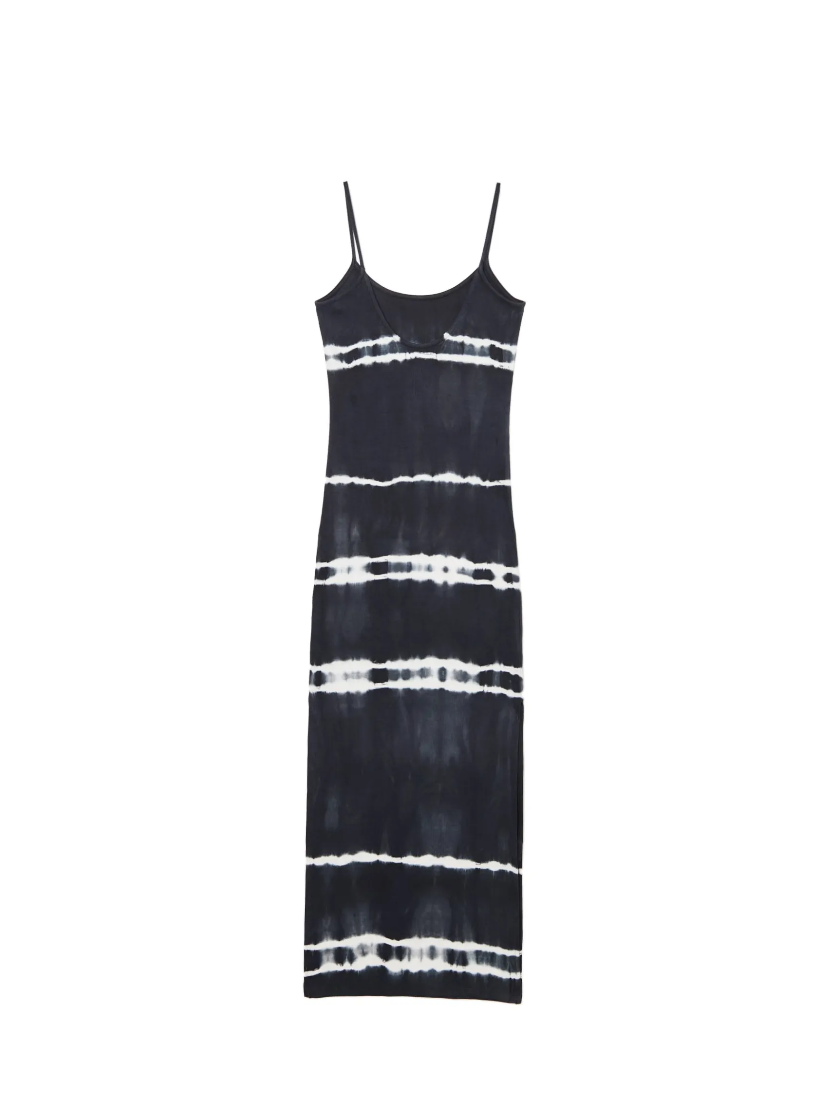 Sale Cropp Sukienka maxi z kontrastowym nadrukiem czarny