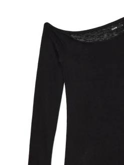 Online Cropp Sukienka maxi z odkrytym ramieniem czarny
