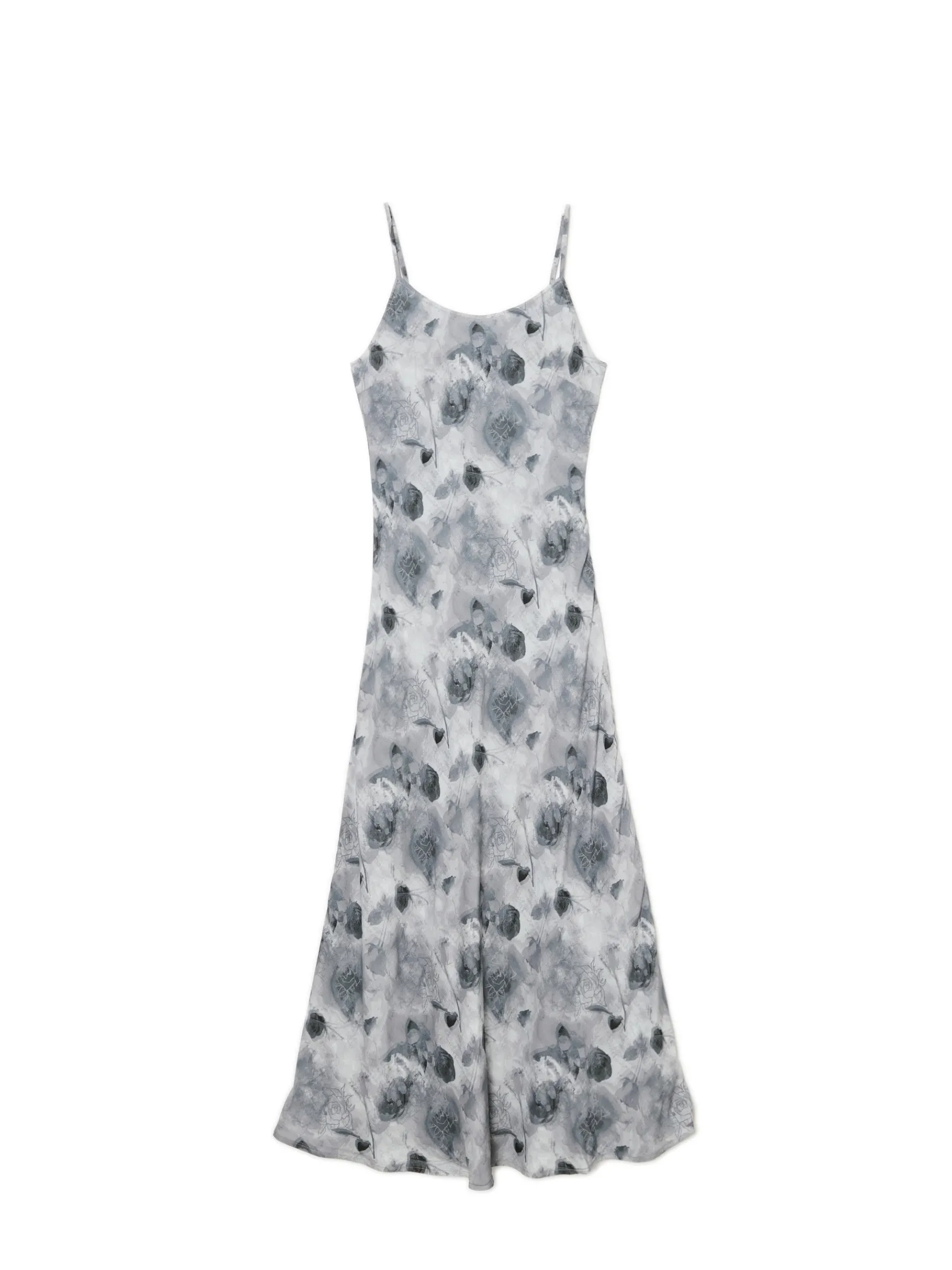 Discount Cropp Sukienka maxi z wiskozy jasnyszary