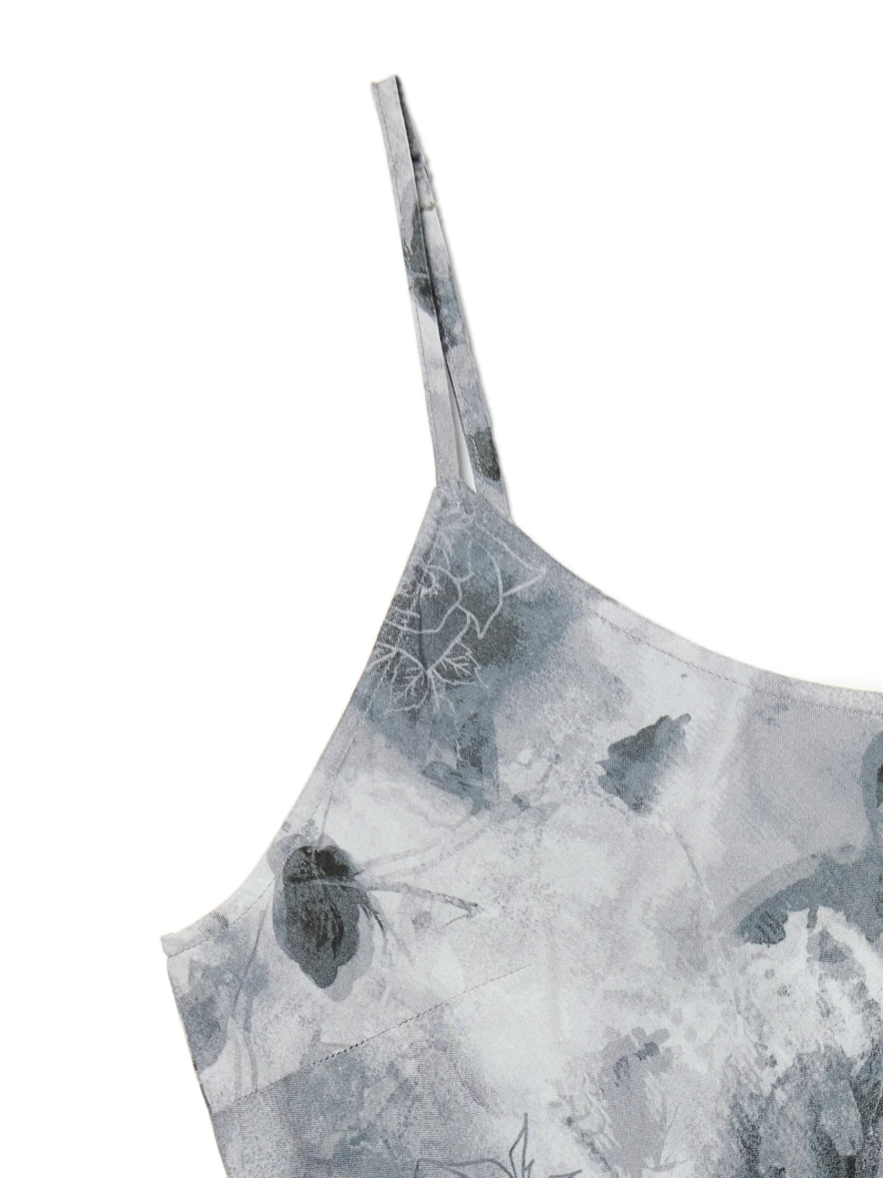 Discount Cropp Sukienka maxi z wiskozy jasnyszary