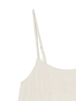 Discount Cropp Sukienka mini w rustykalnym stylu kremowy