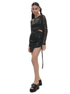 Sale Cropp Sukienka mini z wycięciami czarny