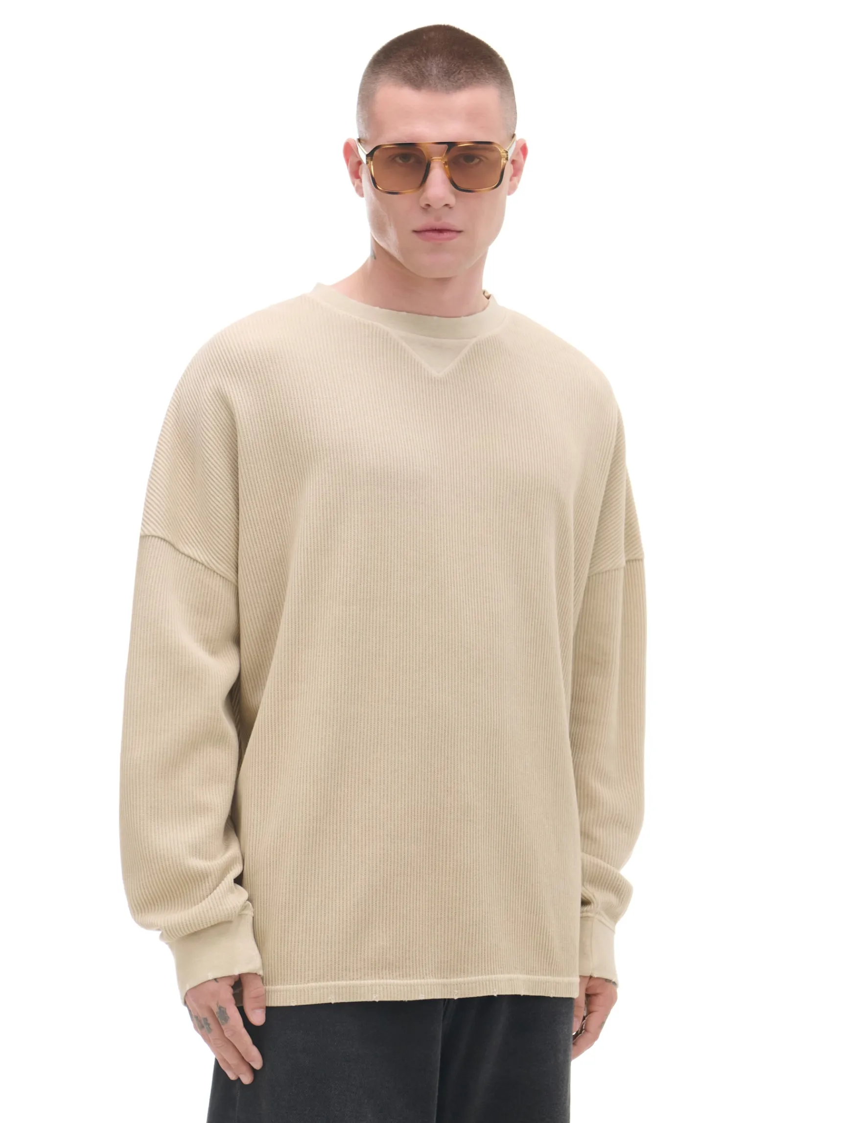 Online Cropp Sweter oversize jasnyszary