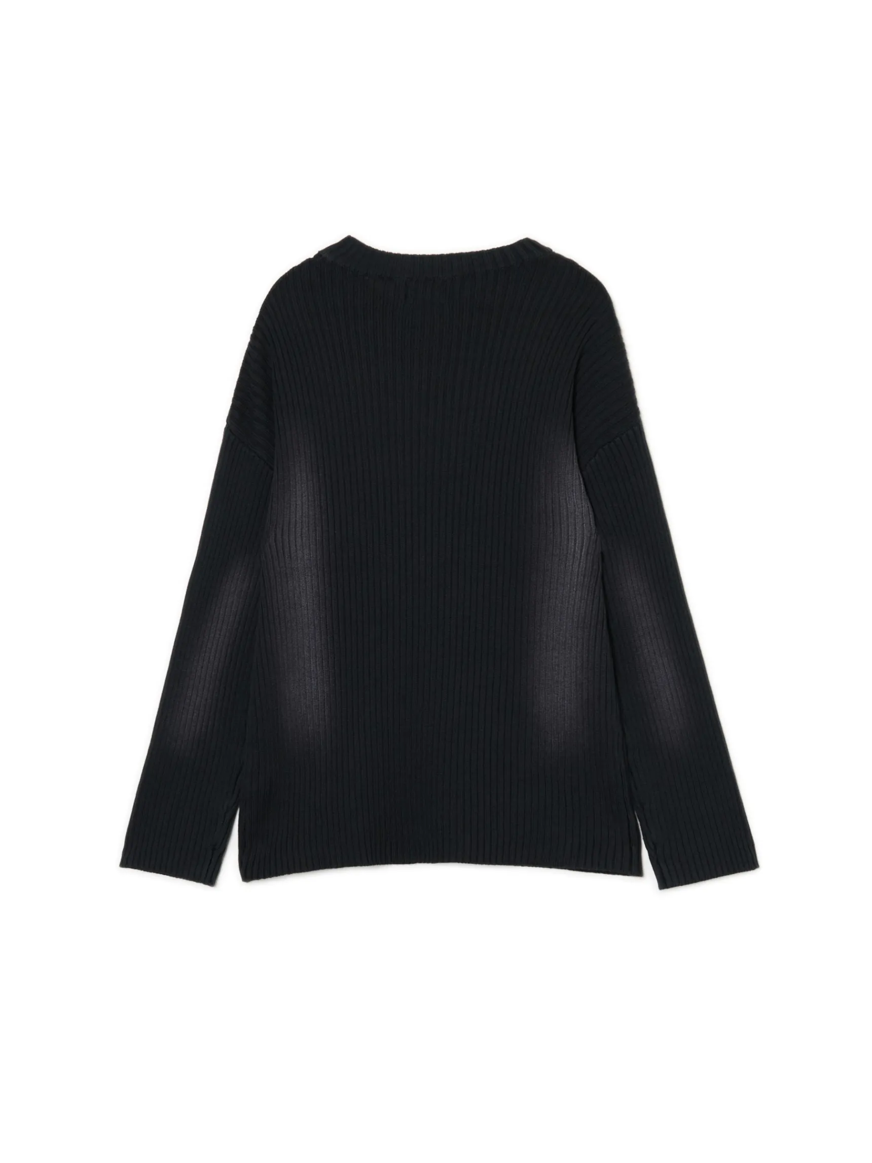 Online Cropp Sweter oversize z efektem sprania czarny