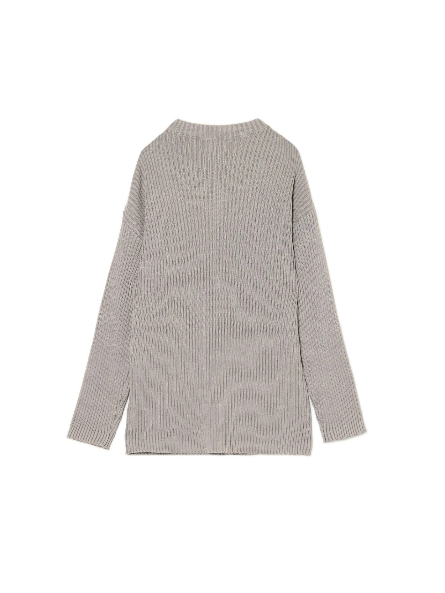 Sale Cropp Sweter oversize z nadrukiem serca szary