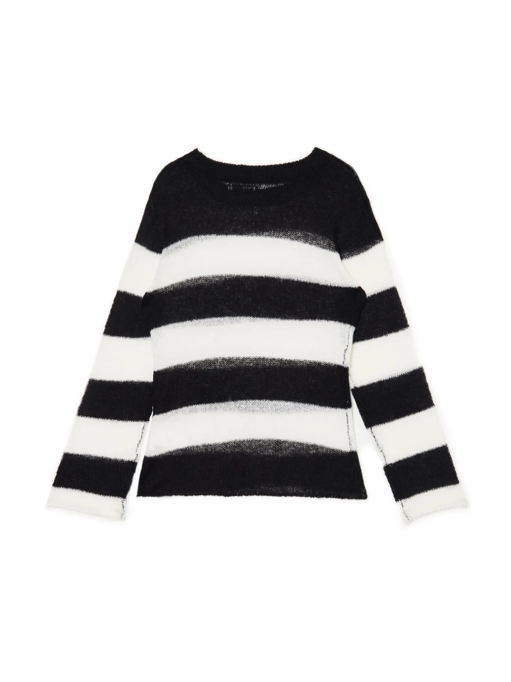 Clearance Cropp Sweter w paski biały