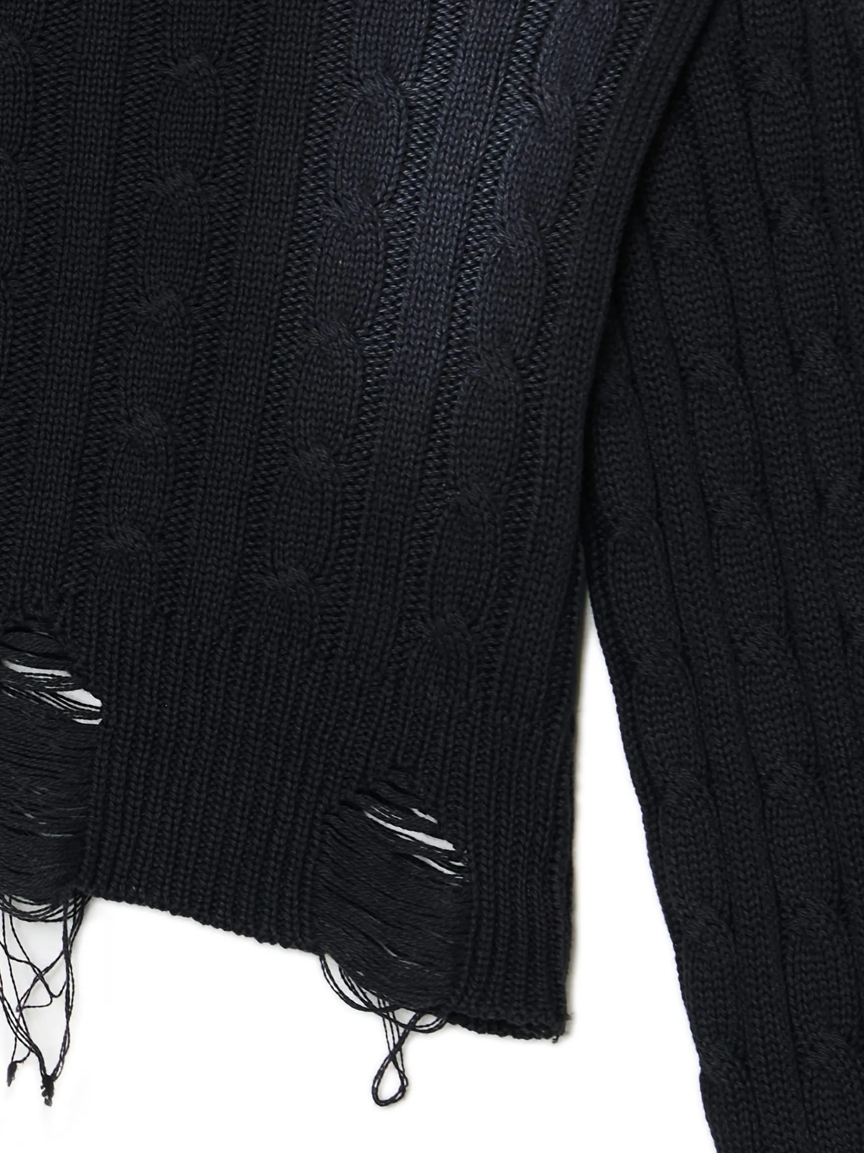 Best Cropp Sweter z miejscowym efektem wybielenia czarny