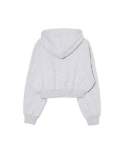 Discount Cropp Szara bluza crop jasnyszary