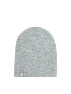Online Cropp Szara czapka beanie z wiskozą jasnyszary