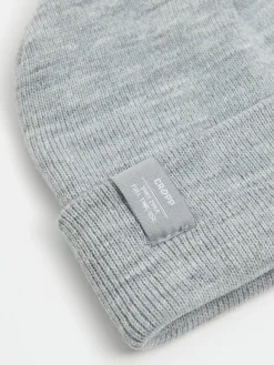 Online Cropp Szara czapka beanie z wiskozą jasnyszary