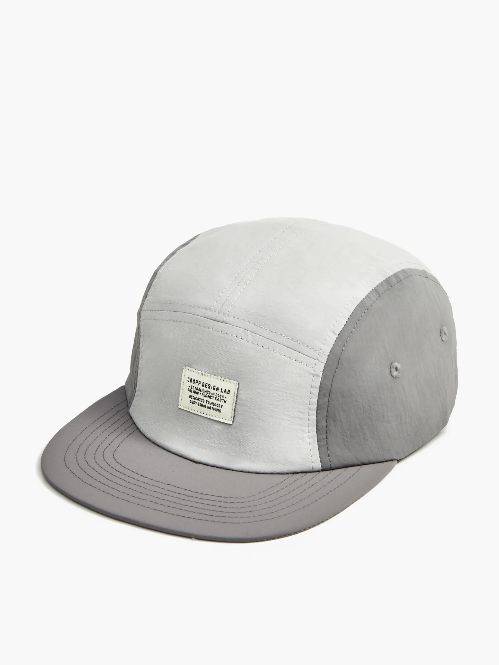 Best Cropp Szara czapka z daszkiem szary