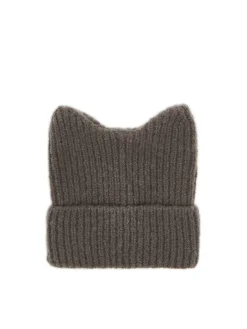 Best Cropp Szara czapka z kocimi uszkami szary