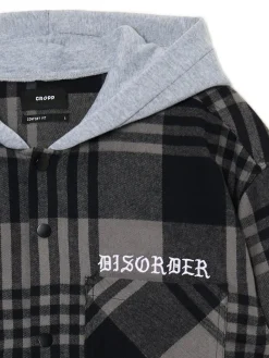 Clearance Cropp Szara koszula z kapturem i kieszeniami szary