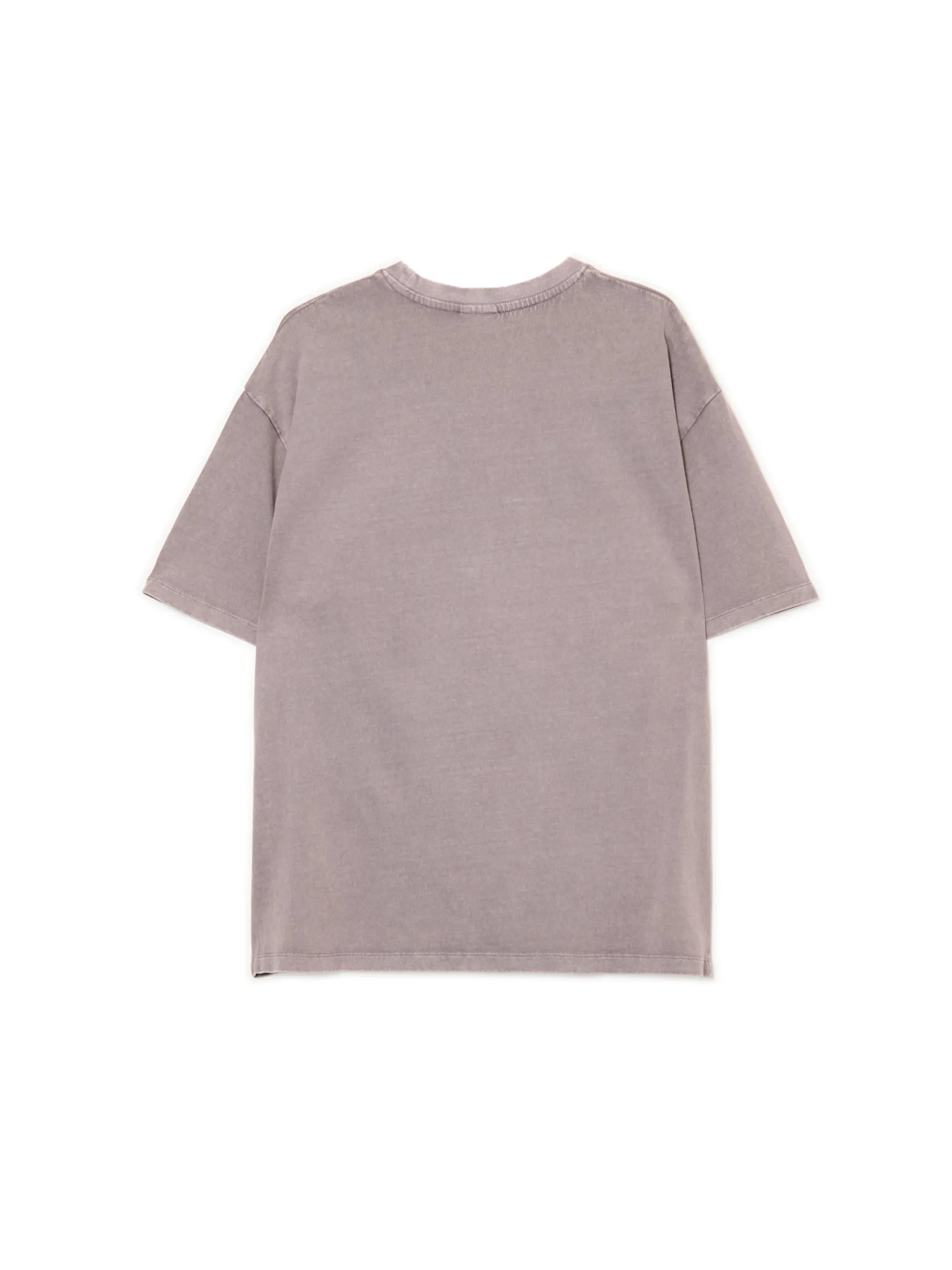 Hot Cropp Szara koszulka z motywem kościotrupów UNISEX szary