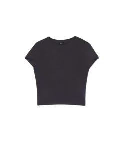 Discount Cropp Szara koszulka z wiskozą szary