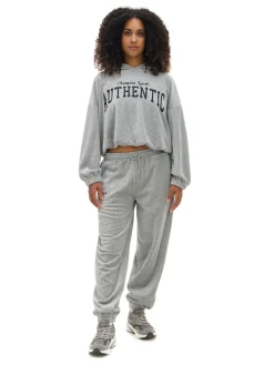 Online Cropp Szara krótka bluza boxy jasnyszary