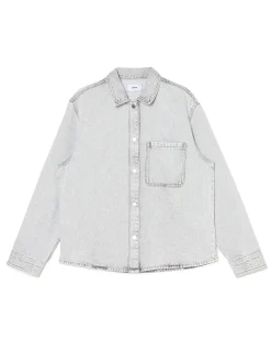 Best Cropp Szara kurtka jeansowa wielobarwny