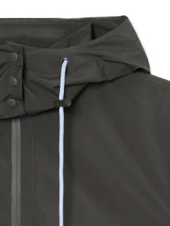 Discount Cropp Szara kurtka z kapturem szary