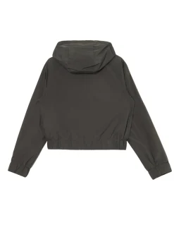 Discount Cropp Szara kurtka z kapturem szary