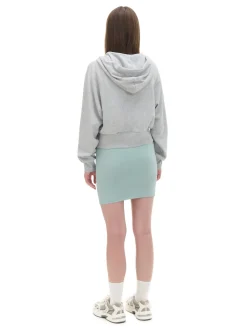 Clearance Cropp Szara rozpinana bluza z kapturem jasnyszary
