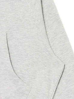 Clearance Cropp Szara rozpinana bluza z kapturem jasnyszary