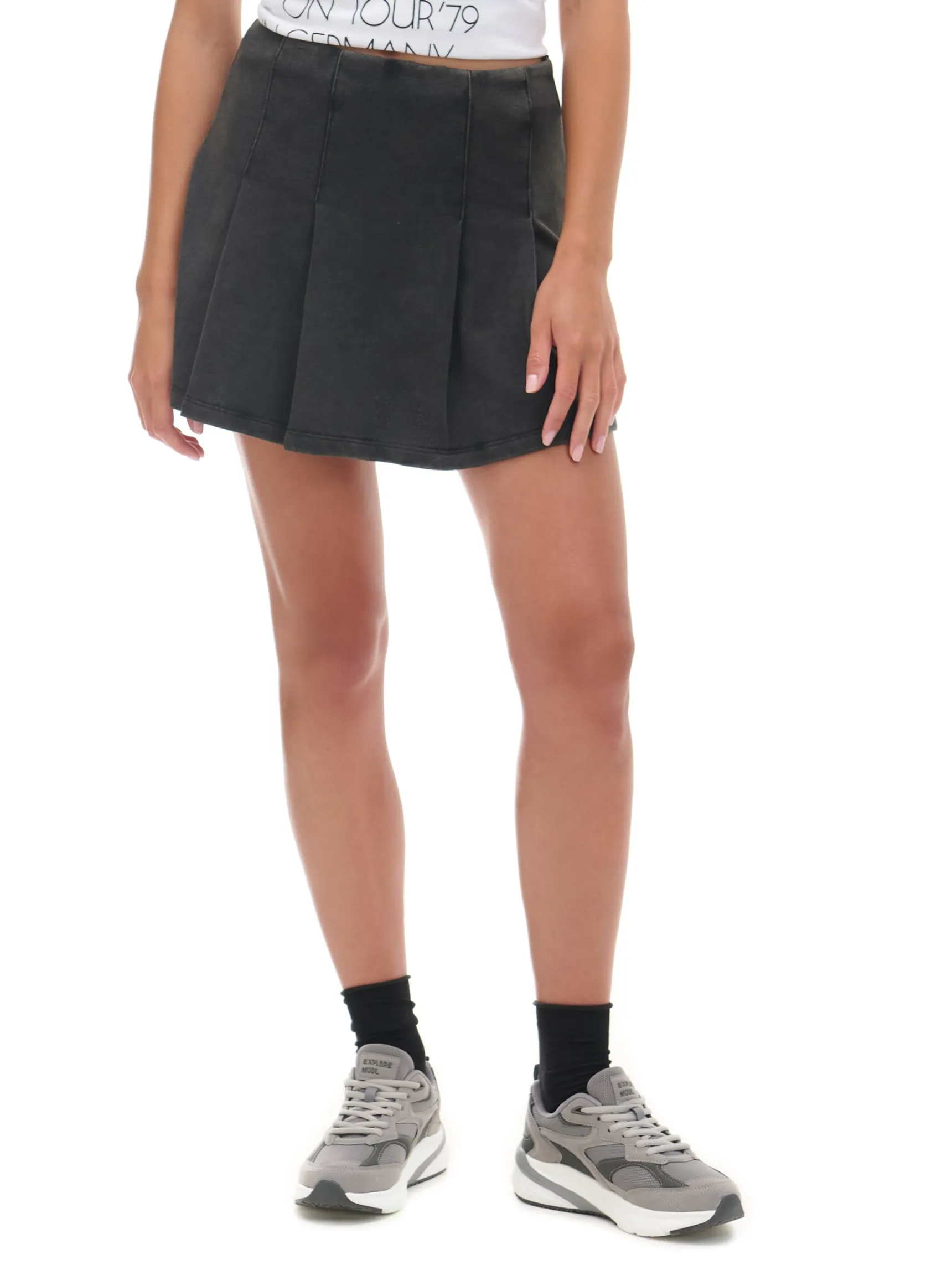 Hot Cropp Szara spódnica mini szary