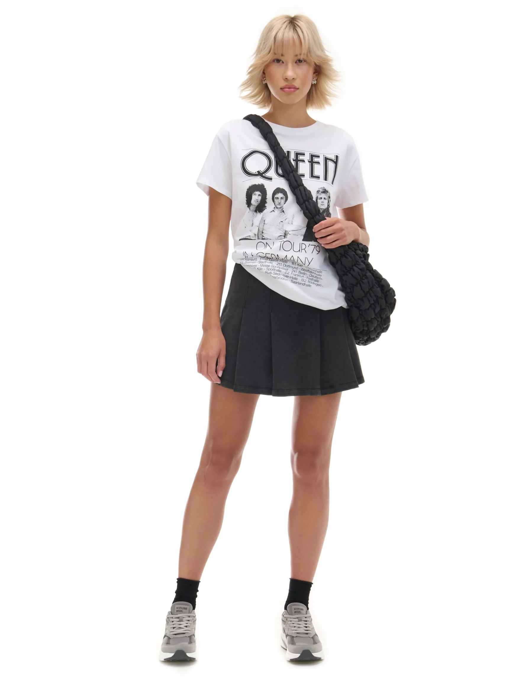 Hot Cropp Szara spódnica mini szary