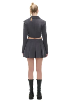 Outlet Cropp Szara spódnica mini szary