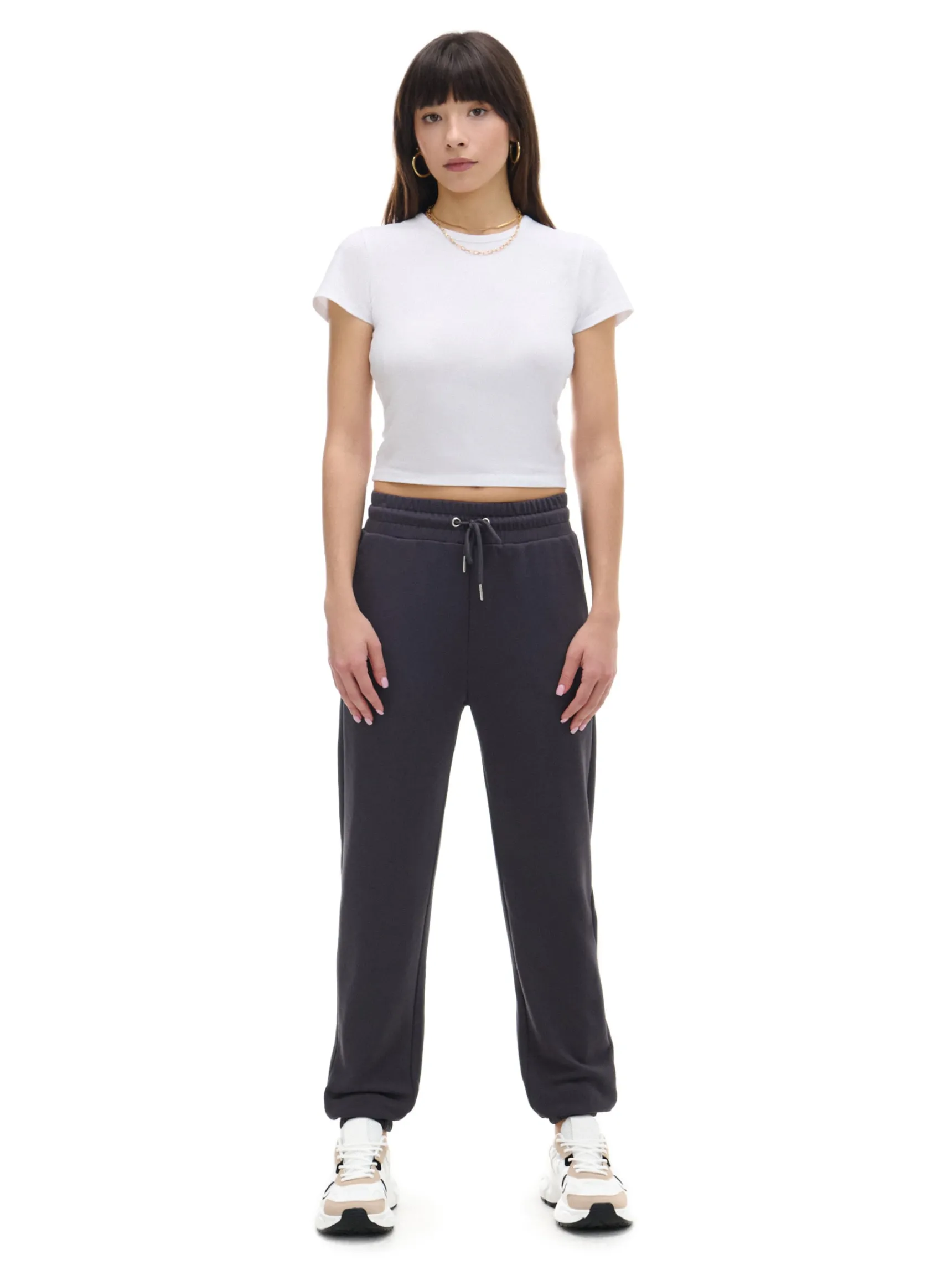 Sale Cropp Szare dresowe joggery szary