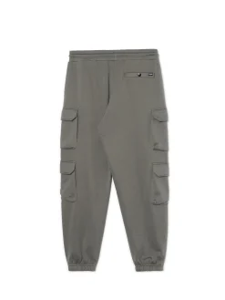 Discount Cropp Szare dresowe joggery z kieszeniami cargo szary