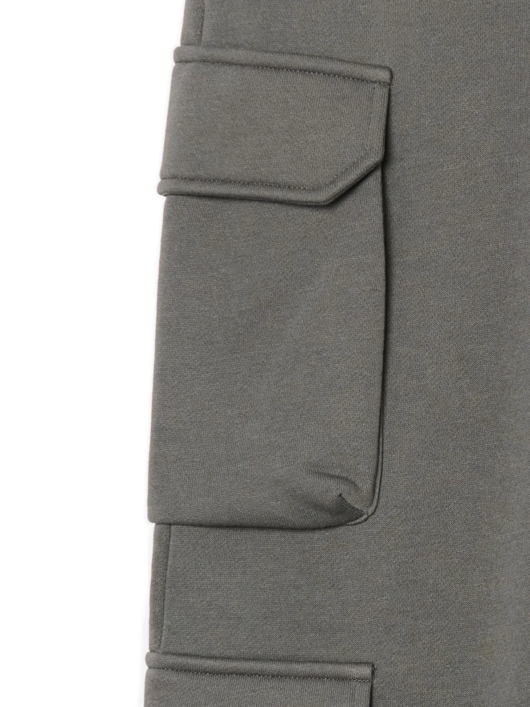 Discount Cropp Szare dresowe joggery z kieszeniami cargo szary