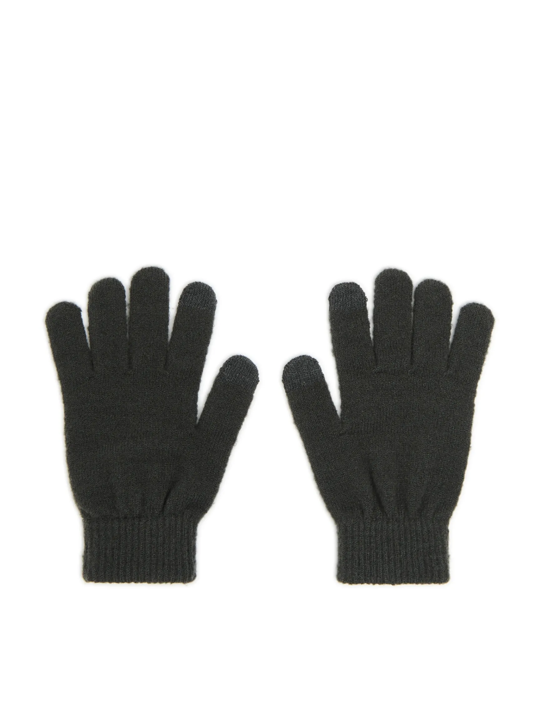Clearance Cropp Szare dzianinowe rękawiczki szary