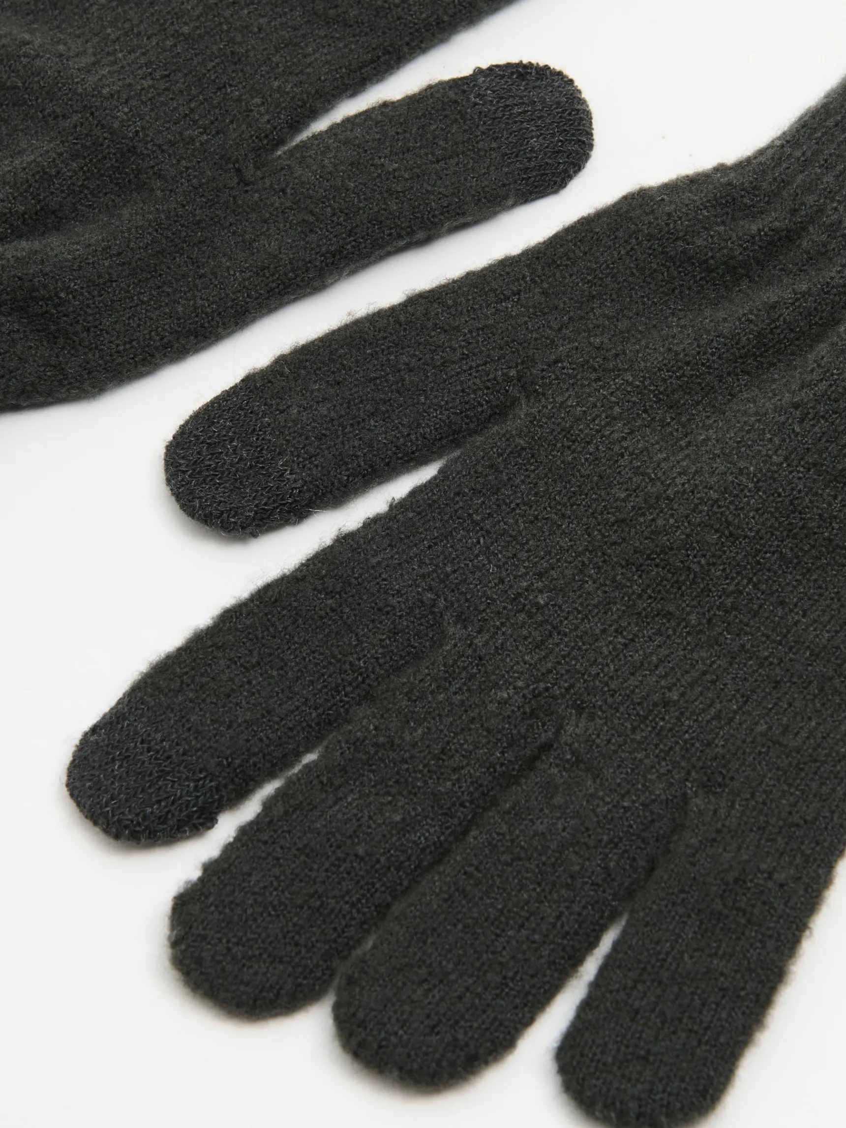 Clearance Cropp Szare dzianinowe rękawiczki szary