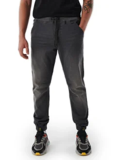 Outlet Cropp Szare jeansowe joggery szary