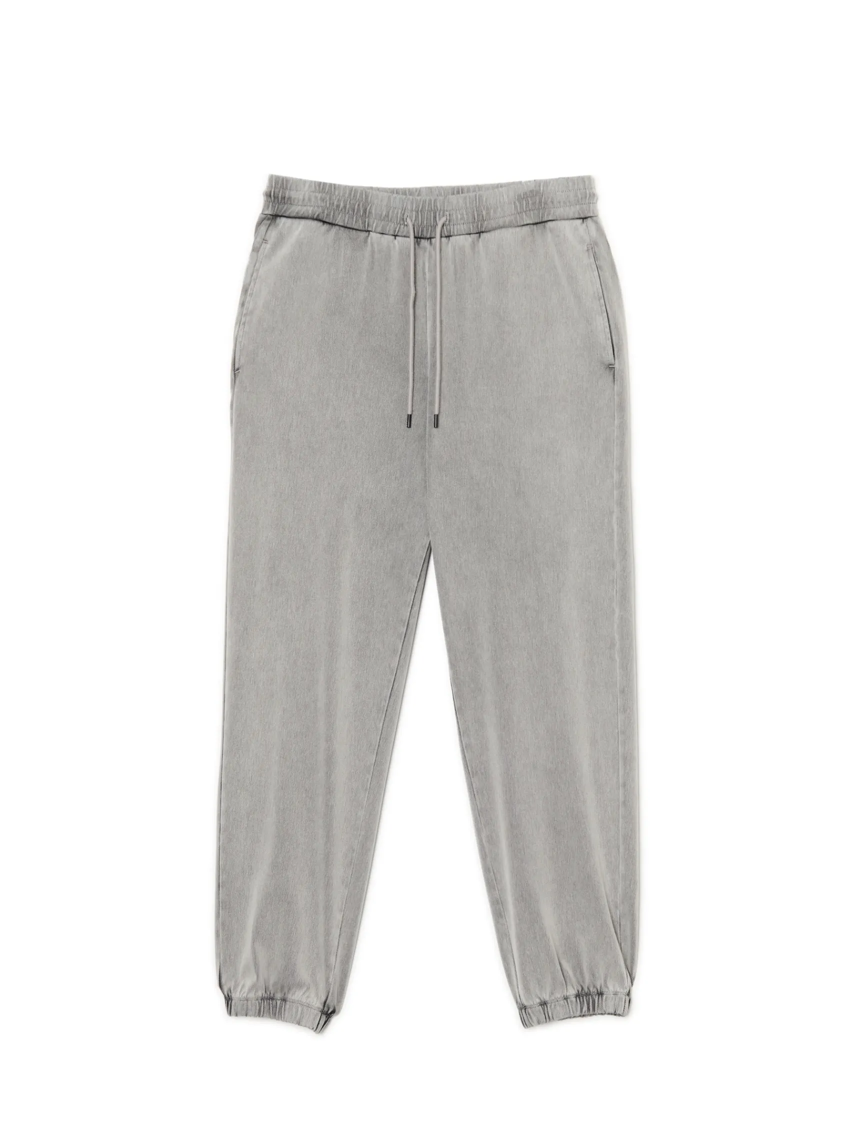 Hot Cropp Szare jeansowe joggery jasnyszary