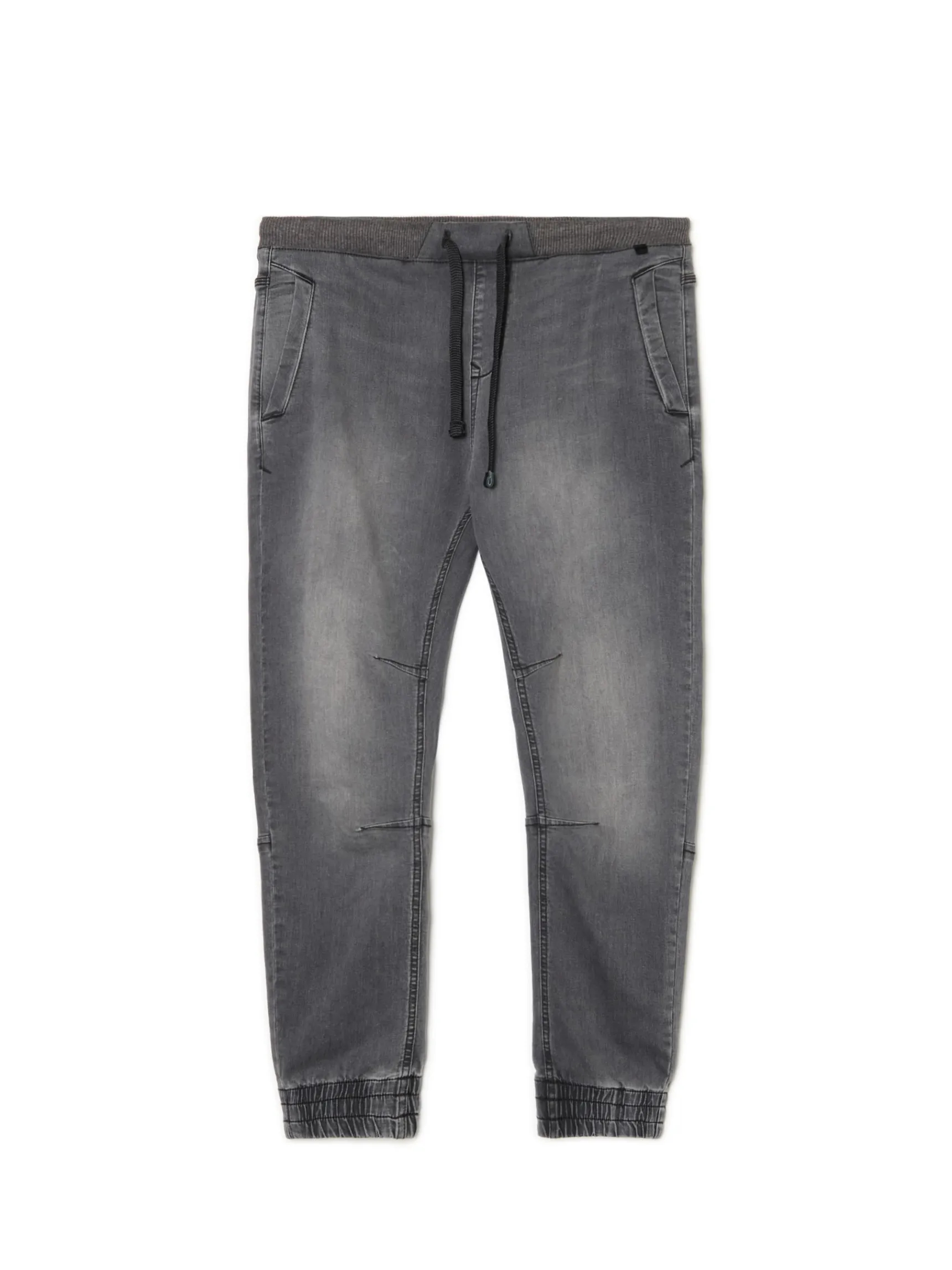 New Cropp Szare jeansowe joggery chino szary